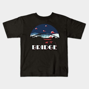 Bridge - Distressed Retro Design Edit Kids T-Shirt